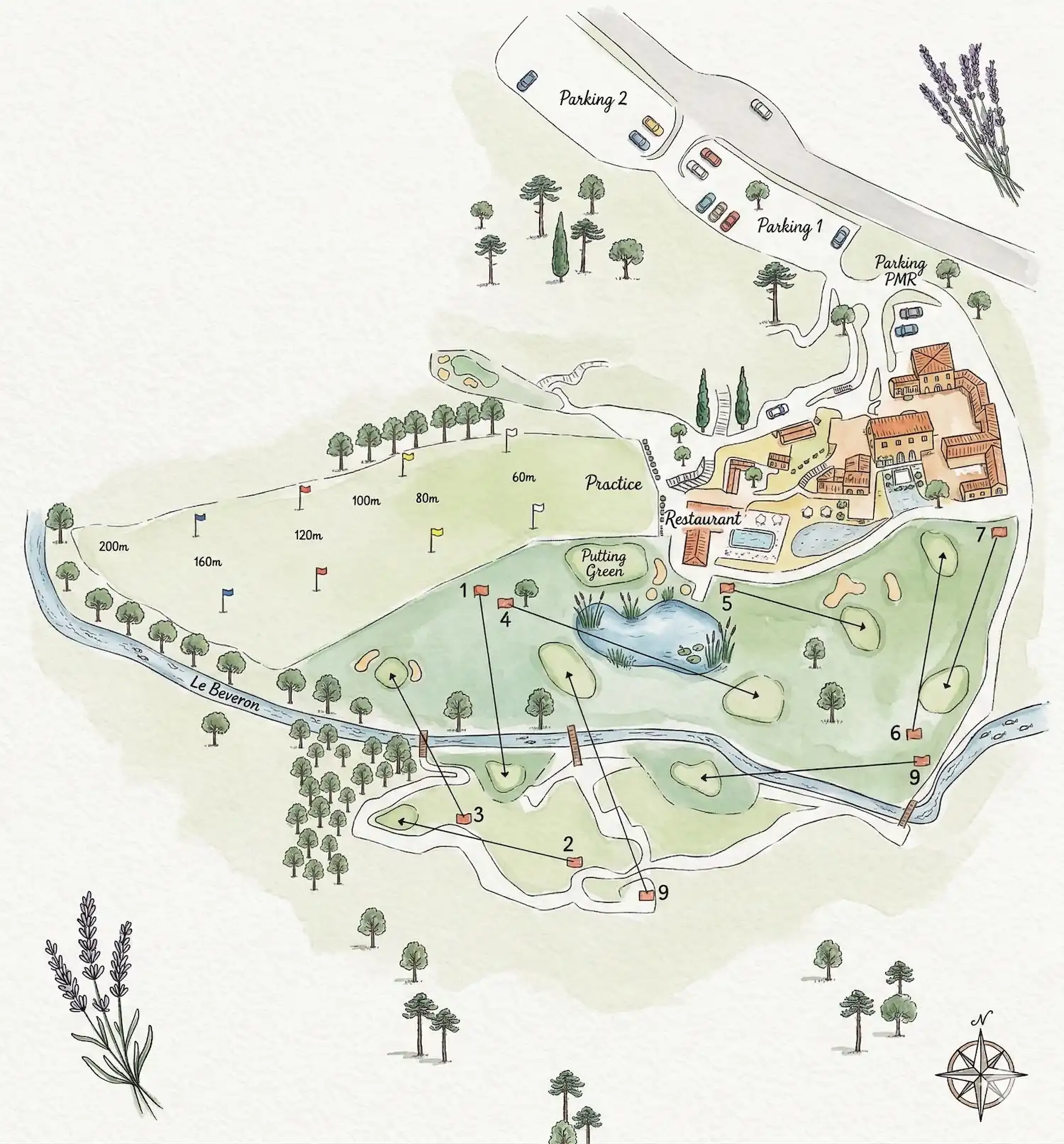 Plan du Domaine Ribiera